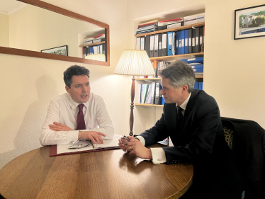 Sir Gavin Williamson is joined by Minister of State for Rail and HS2, Huw Merriman