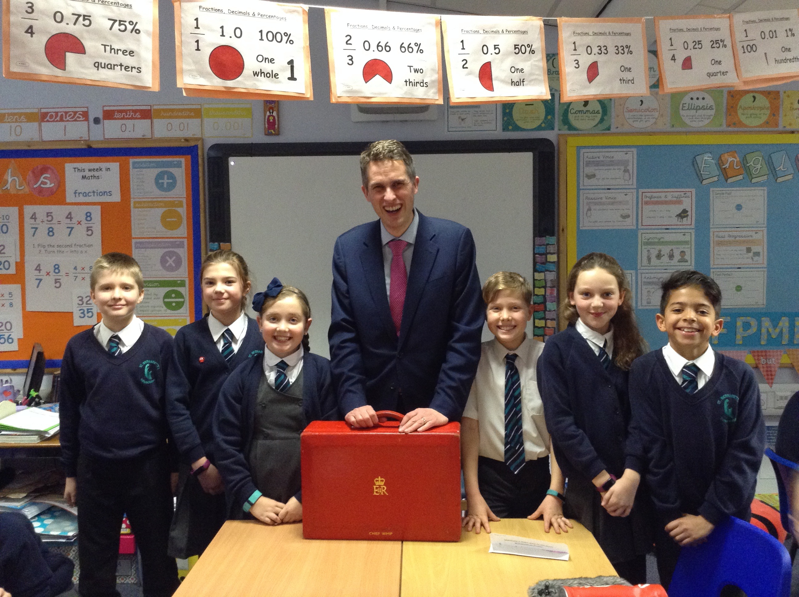 Gavin visits St Bernadette's Primary School