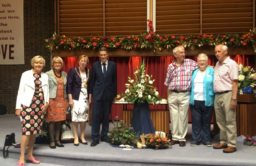 Gavin Opens Codsall Flower Festival