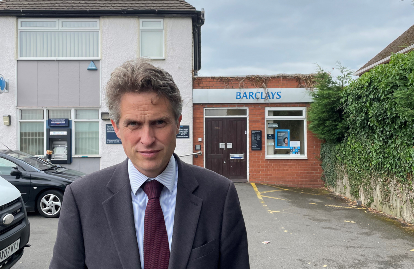 Gavin outside of the old Bilbrook Barclays Bank