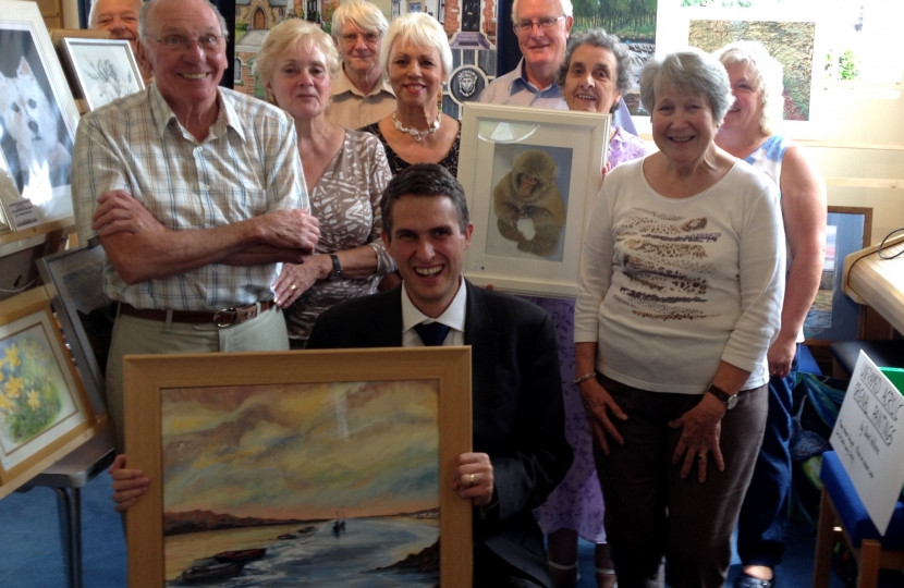 MP Opens Brewood Art Group 2014 Exhibition | Rt. Hon. Gavin Williamson ...