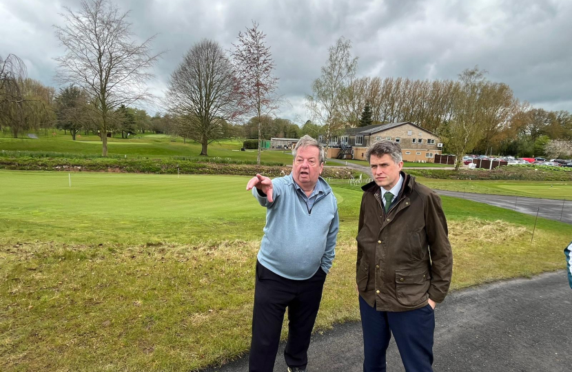 Sir Gavin Williamson is joined by Geoff Matthews, Honorary Secretary of the Club