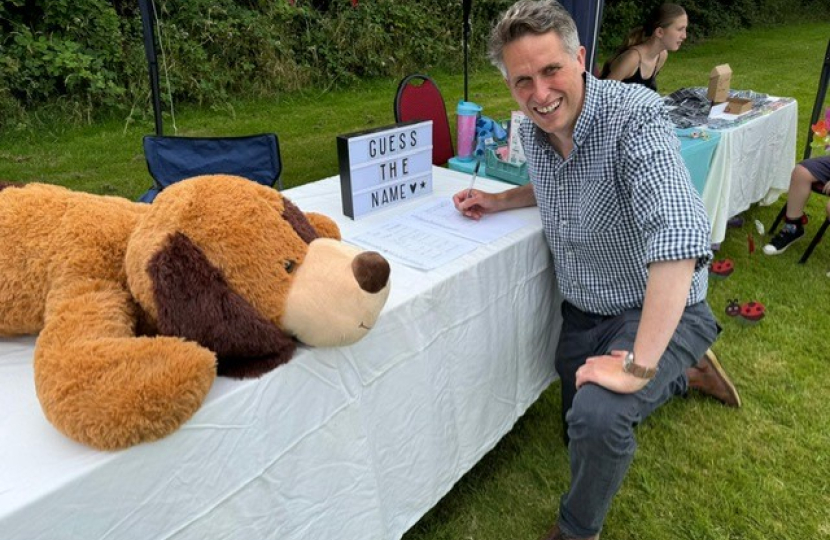 Sir Gavin Williamson had a go at 'Name the Teddy' 