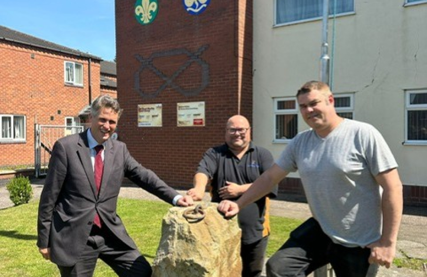 Sir Gavin Williamson is joined by the Great Wyrley Scout Group