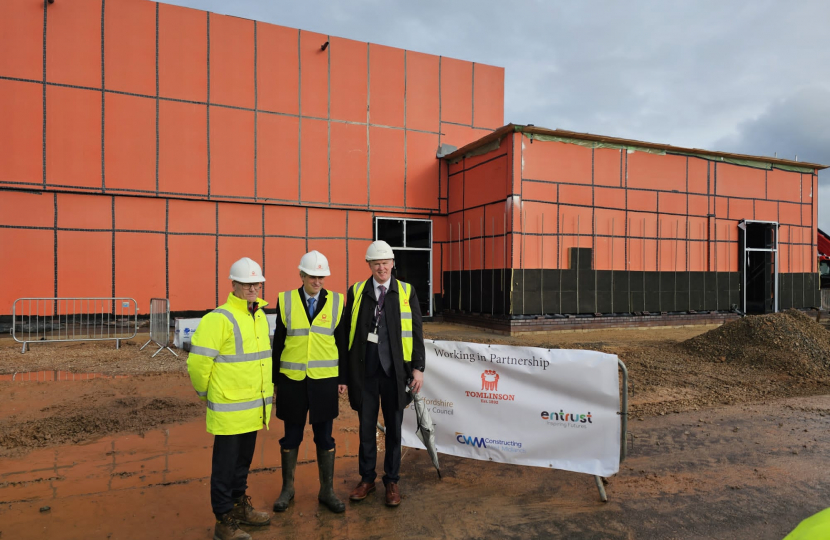 Sir Gavin Williamson is joined by Chris Flint, Managing Director, and Jonathan Price, Staffordshire County Councillor