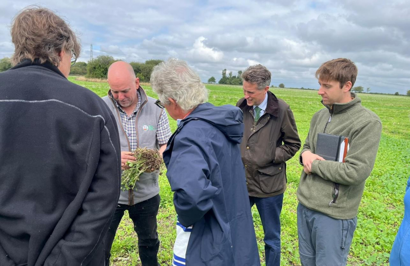 Sir Gavin Williamson met with members of the National Farmers' Union to discuss measures to prevent the worst effects of climate change on South Staffordshire's natural heritage