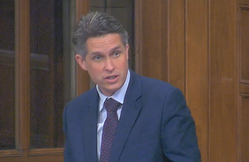 Sir Gavin Williamson speaking in a parliamentary debate regarding brain injuries in football