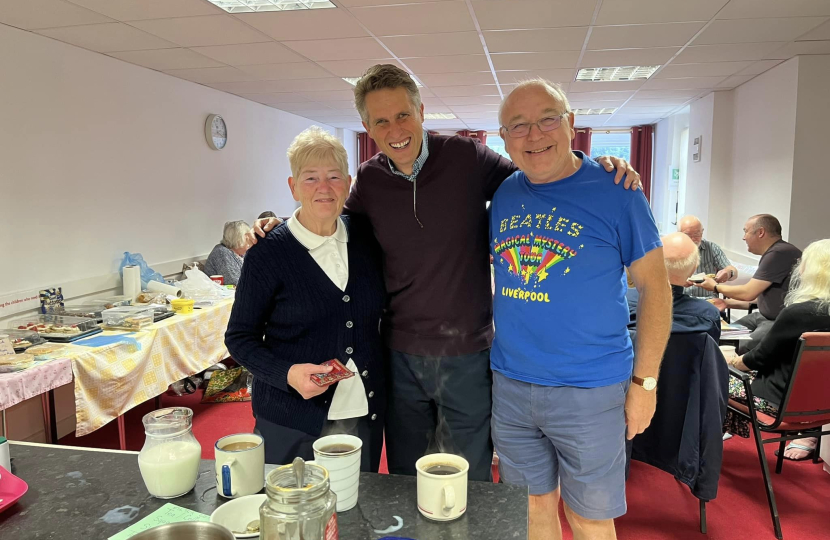 Sir Gavin Williamson joins residents at Cheslyn Hay Coffee Morning