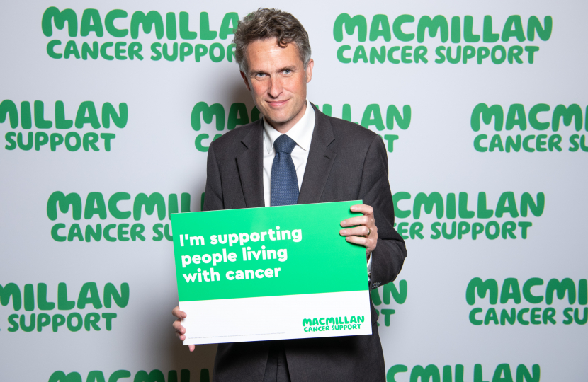 Sir Gavin Williamson attending the parliamentary drop-in