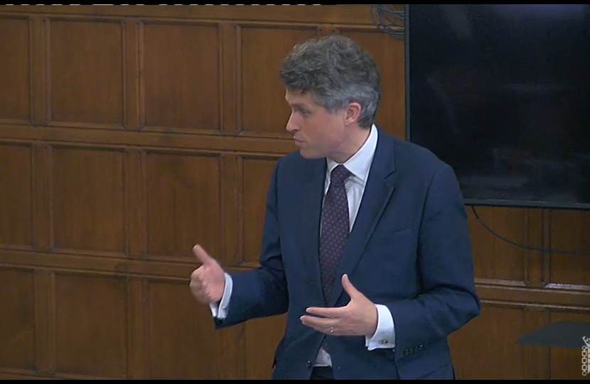 Sir Gavin Williamson speaking during the debate on Gypsy site planning policy 