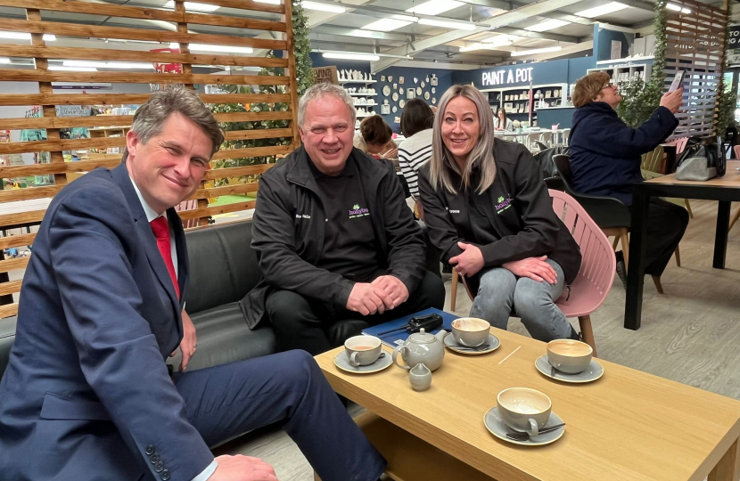 Gavin at the Hollybush Garden Centre Cafe