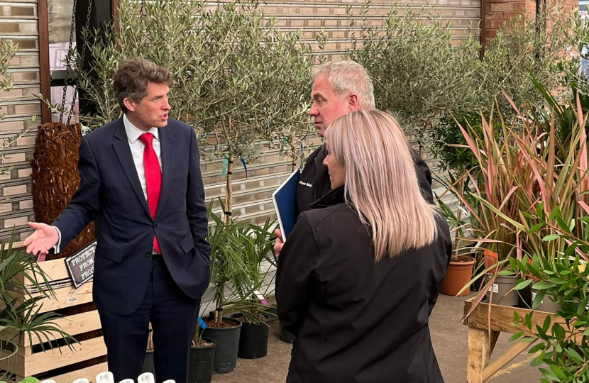 Gavin at the Hollybush Garden Centre