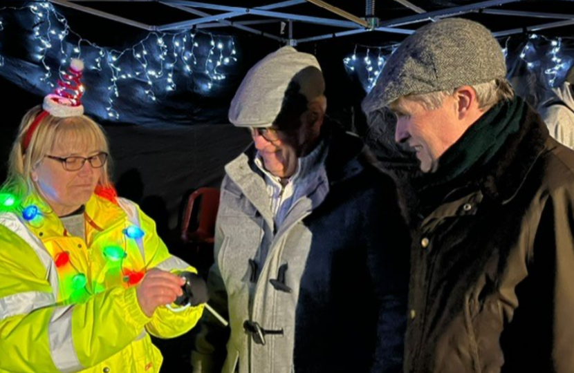 Sir Gavin Williamson is joined by members of Huntington Parish