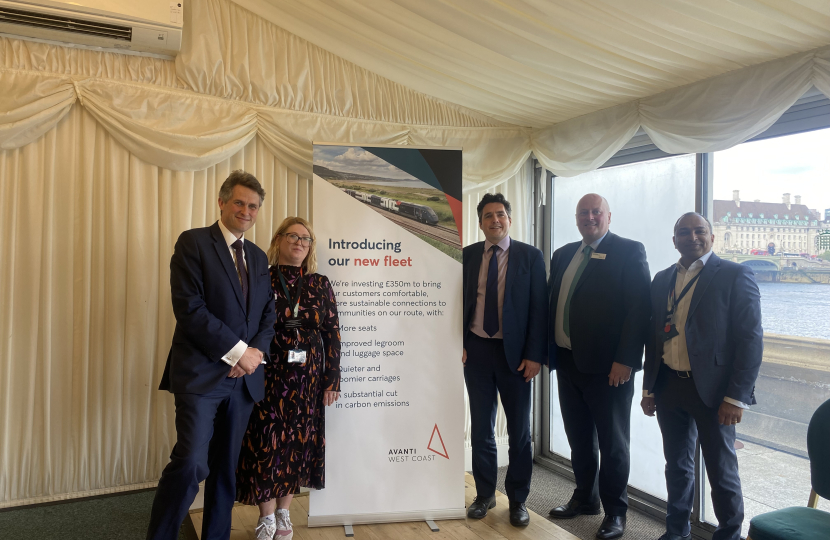 Sir Gavin Williamson is joined by Rail Minister Huw Merriman, alongside Andy Mellors, Managing Director of Avanti West Coast