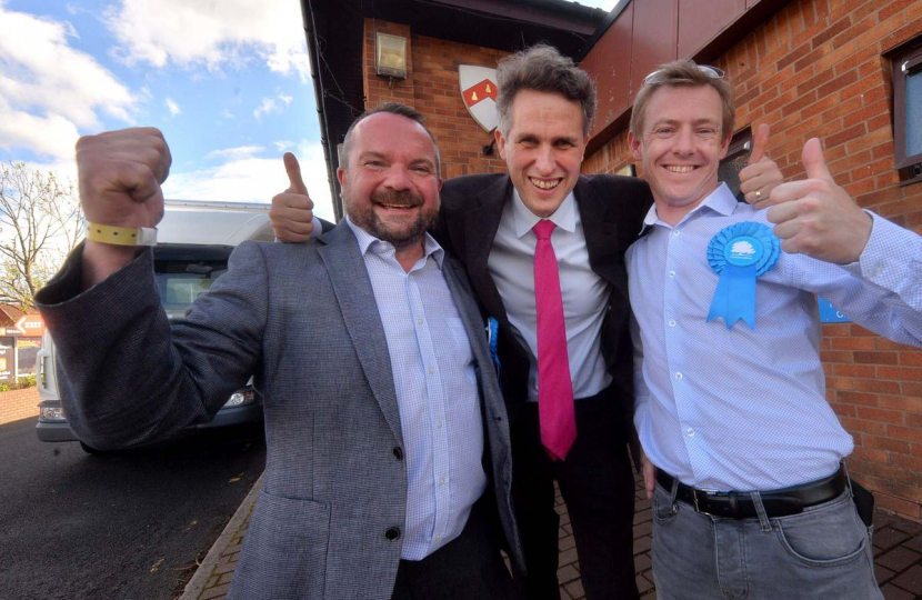 Sir Gavin with victorious councillors 