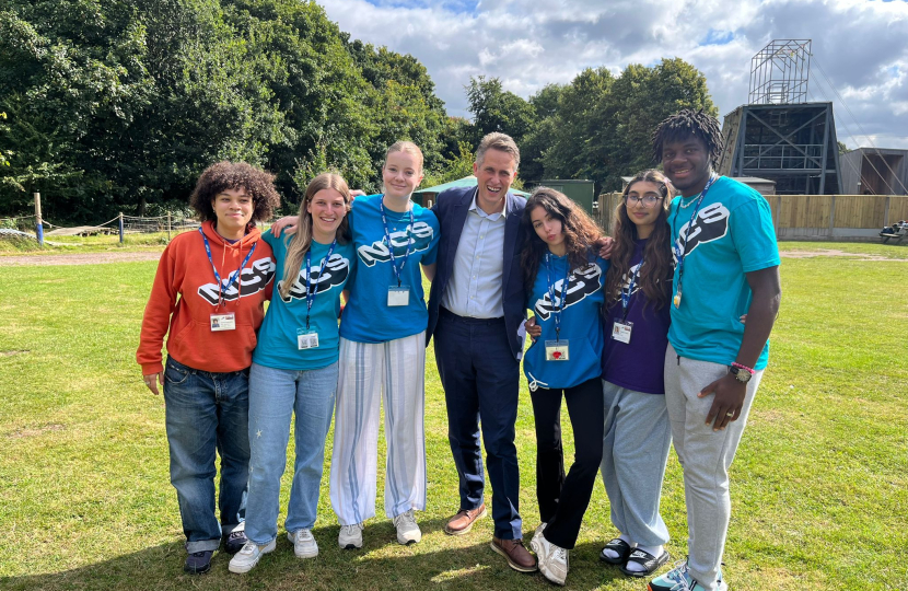 Sir Gavin Williamson is joined by students partaking in their NCS Programme