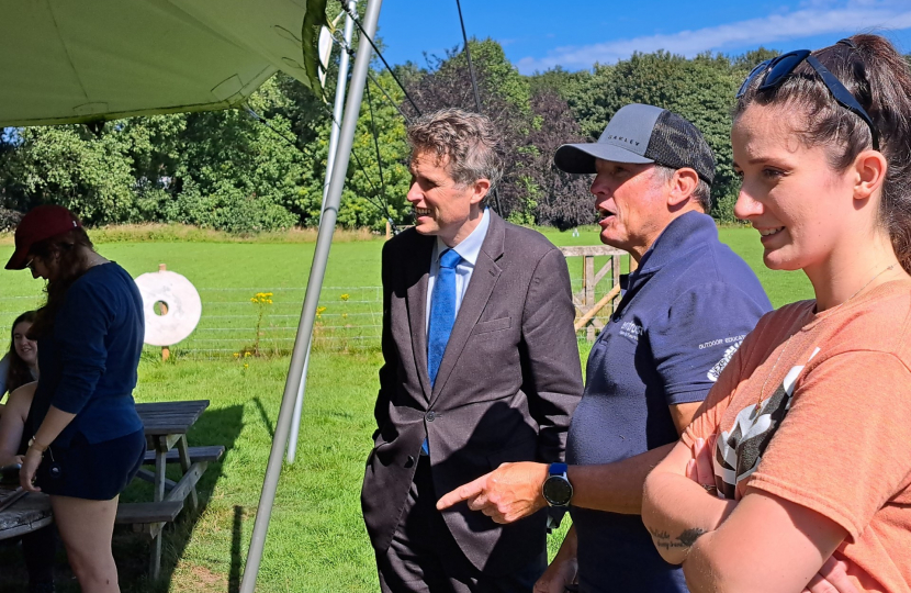 Sir Gavin Williamson visited a National Citizen Service programme in Coven.