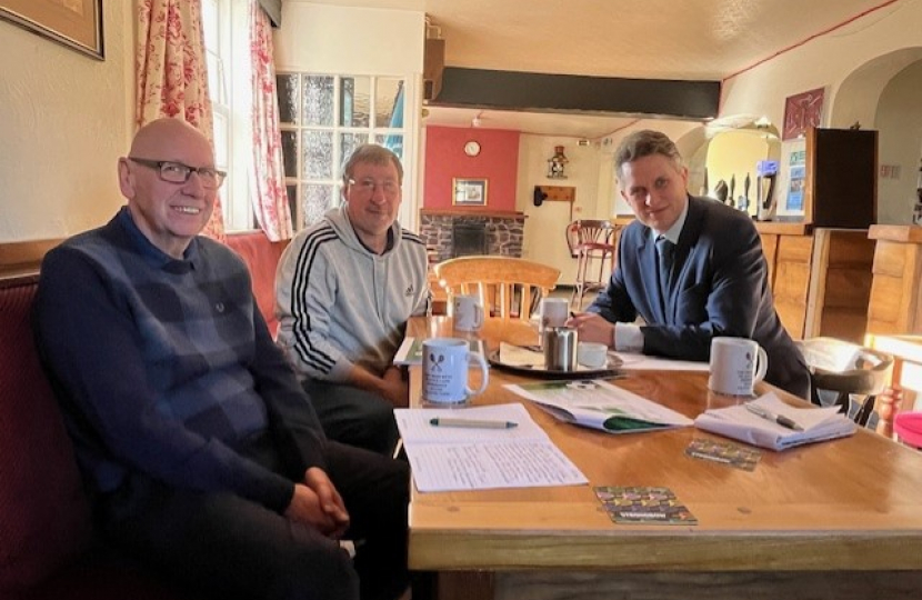 Sir Gavin Williamson visited Penkridge Junior Football Club.