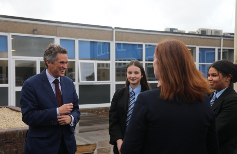 Sir Gavin Williamson MP at Kinver High School