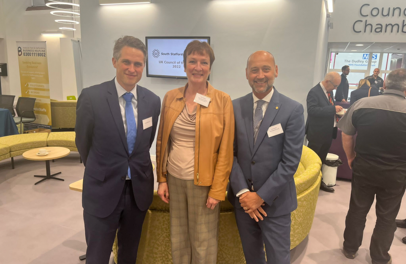 Sir Gavin Williamson at the Business Networking Breakfast with council leaders