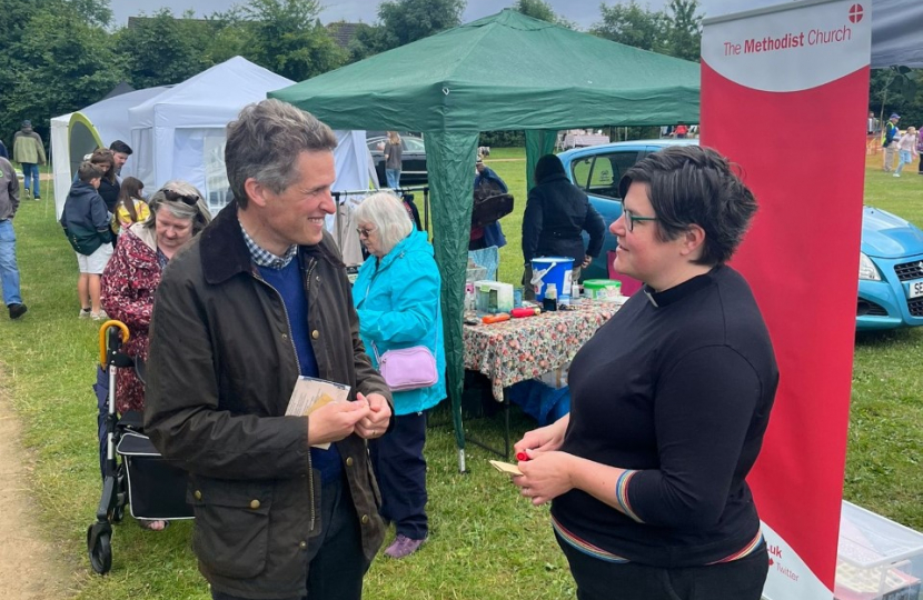 Sir Gavin Williamson at the Codsall Summer Show