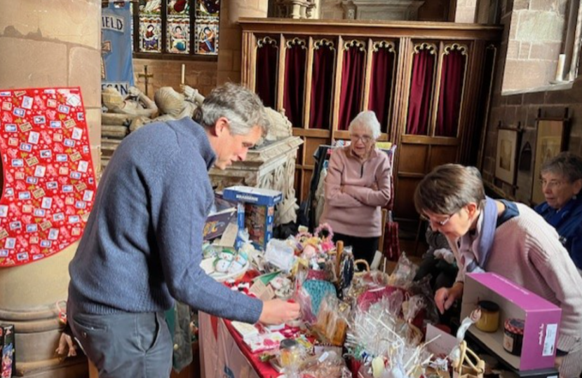 Sir Gavin Williamson is joined by members of Penkridge Parish Church