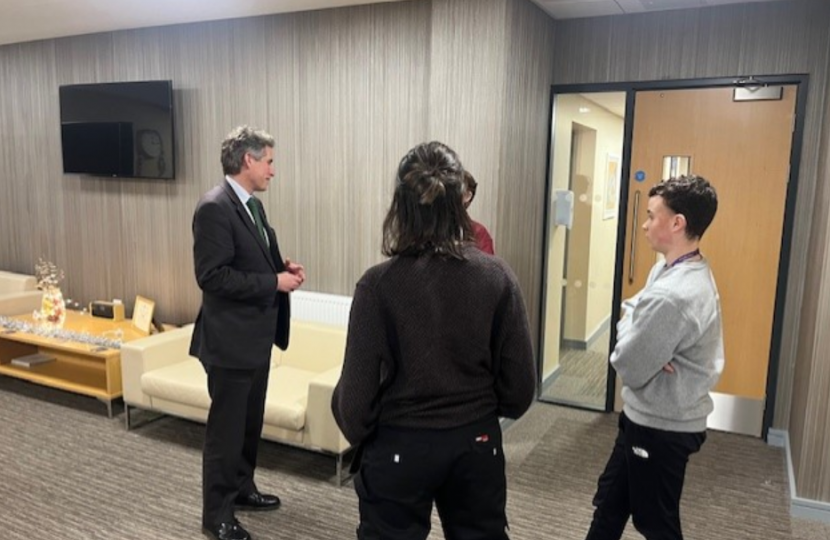 Sir Gavin Williamson meeting with students at Stafford College