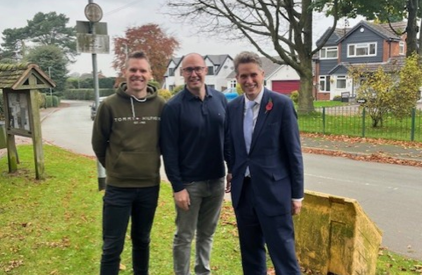 Gavin with members of Bishops Wood Action Group