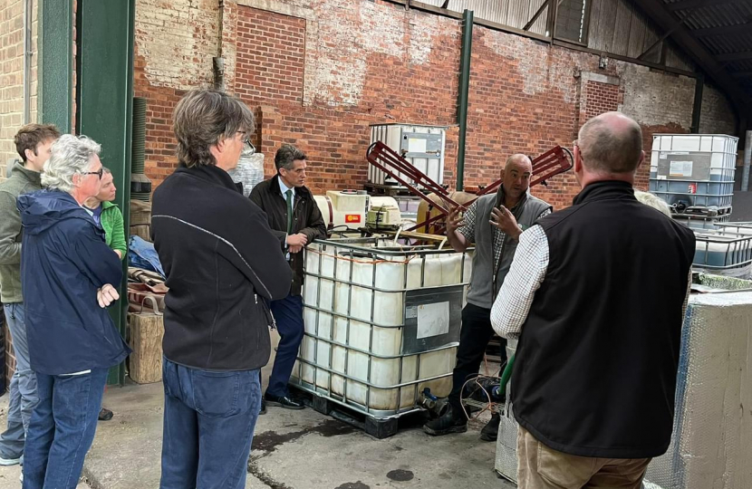 Sir Gavin Williamson met with members of the National Farmers' Union to discuss measures to prevent the worst effects of climate change on South Staffordshire's natural heritage