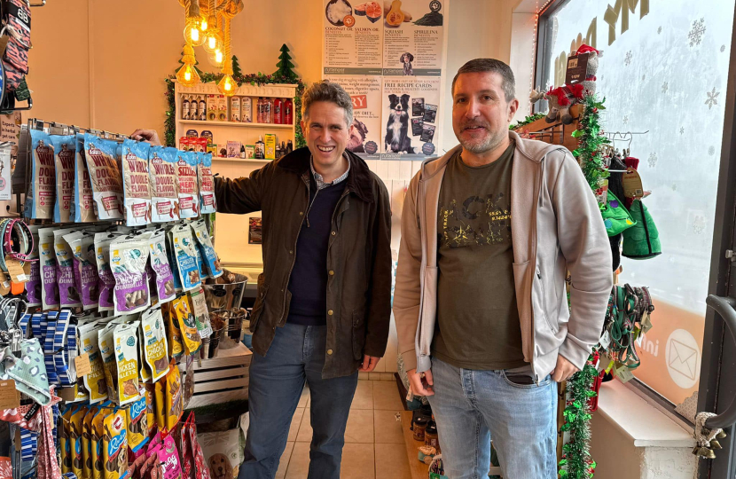 Gavin visits small businesses 