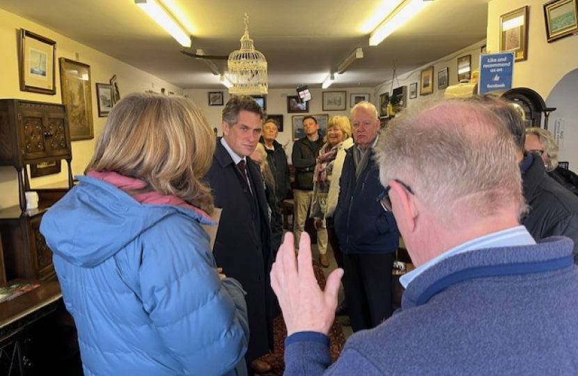 Gavin meeting with Penkridge traders