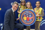 Gavin with representatives of the Brownies in Parliament