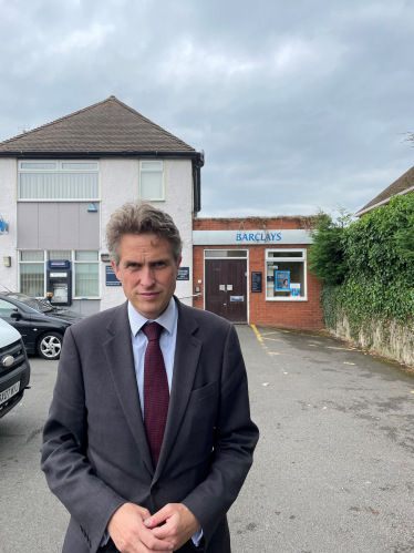 Gavin outside of the old Bilbrook Barclays Bank