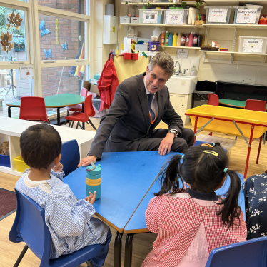 Sir Gavin visiting Yarlet's Kindergarten 