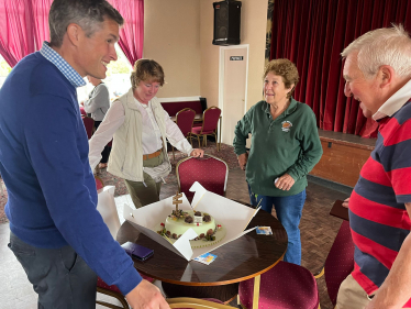 (L) Sir Gavin Williamson and Joan Lockley (Centre Right)