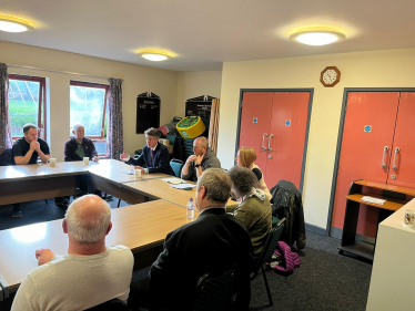 Sir Gavin Williamson meets with residents of Featherstone to discuss the Battery Storage Facility