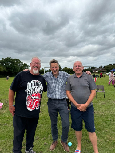 Sir Gavin Williamson joined residents of Shareshill during their Summer Fete