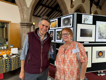 Sir Gavin Williamson is joined by residents of Wheaton Aston