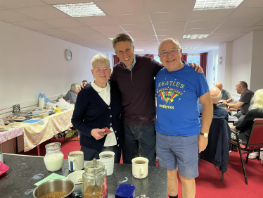 Sir Gavin Williamson joins residents at Cheslyn Hay Coffee Morning