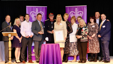 The Edward Marsh Centre receive the King's Award for Voluntary Service