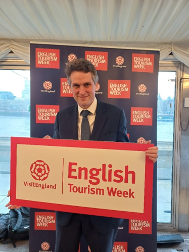 Sir Gavin Williamson takes part in a Parliamentary event to mark English Tourism Week