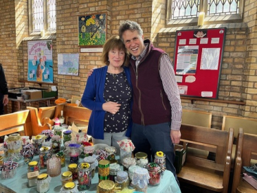 Sir Gavin Williamson is joined by Essington residents in St John's Church