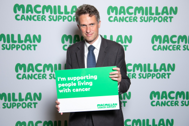 Sir Gavin Williamson attending the parliamentary drop-in