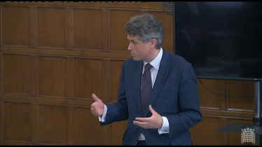 Sir Gavin Williamson speaking during the debate on Gypsy site planning policy 