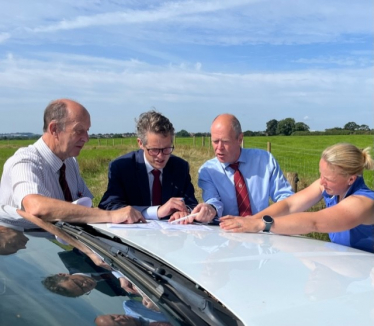 Sir Gavin Williamson has voiced opposition to HS2 land seizures in Staffordshire.