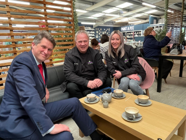 Gavin at the Hollybush Garden Centre Cafe