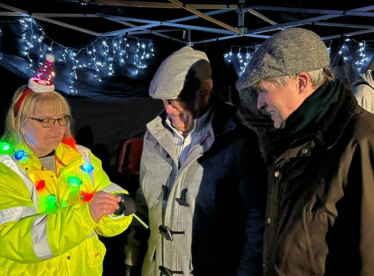 Sir Gavin Williamson is joined by members of Huntington Parish