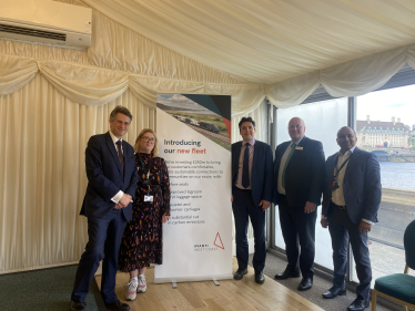 Sir Gavin Williamson is joined by Rail Minister Huw Merriman, alongside Andy Mellors, Managing Director of Avanti West Coast