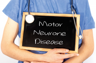 A Placard Displaying the words 'Motor Neurone Disease'