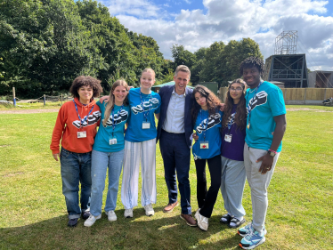 Sir Gavin Williamson is joined by students partaking in their NCS Programme